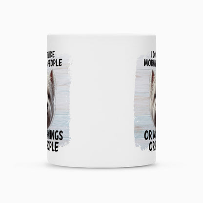 Tasse "Westie - Morning People" – hunde-shirt.de