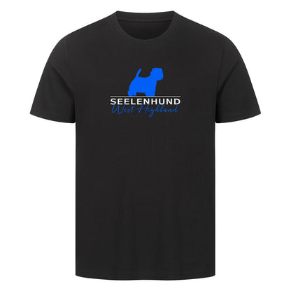 Premium T-Shirt "Westie - Seelenhund" Schwarz – hunde-shirt.de