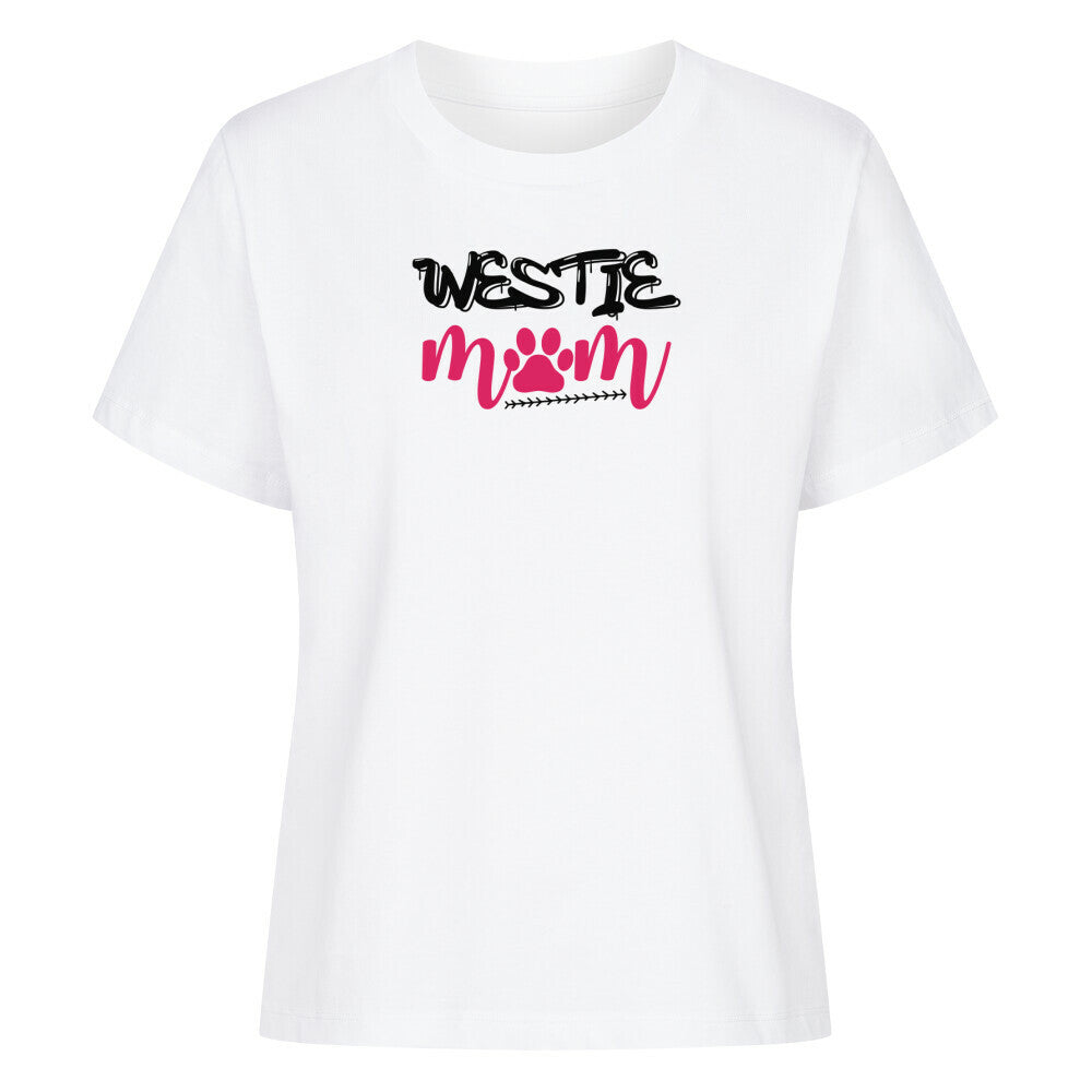 Premium Damen-Shirt "Westie - Mom" Weiß – hunde-shirt.de