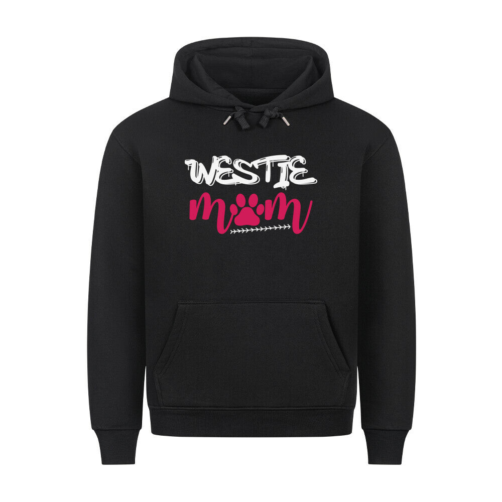 Premium Hoodie "Westie - Mom" Schwarz – hunde-shirt.de
