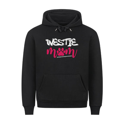 Premium Hoodie "Westie - Mom" Schwarz – hunde-shirt.de