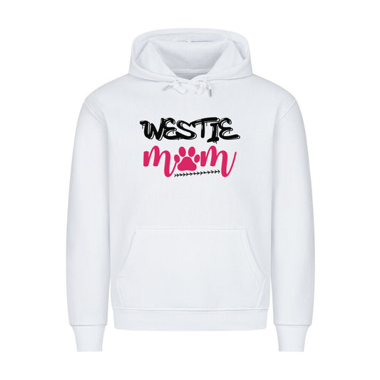 Premium Hoodie "Westie - Mom" Weiß – hunde-shirt.de