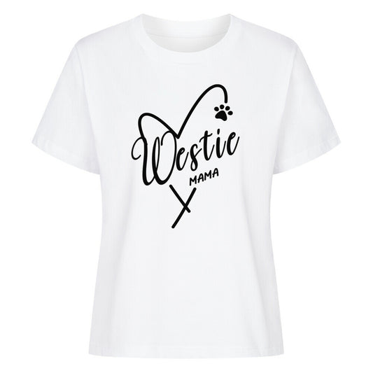Premium Damen-Shirt "Westie - Mama" Weiß – hunde-shirt.de