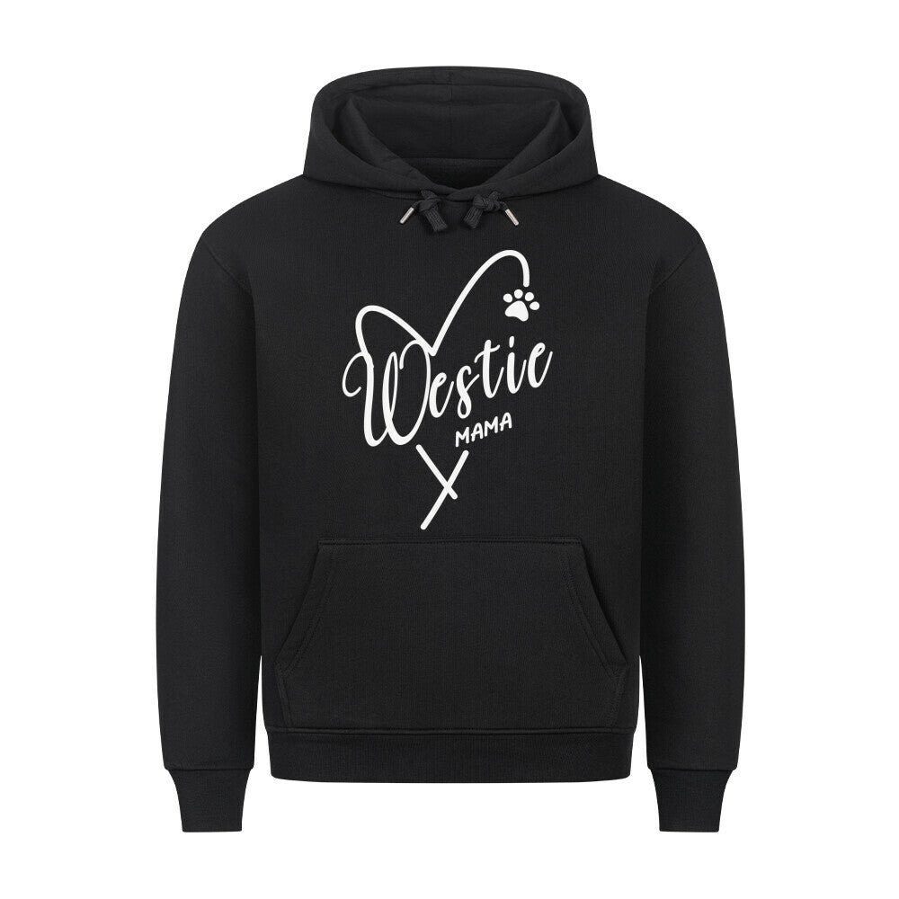 Premium Hoodie "Westie - Mama" Schwarz – hunde-shirt.de