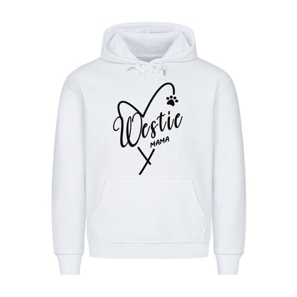 Premium Hoodie "Westie - Mama" Weiß – hunde-shirt.de