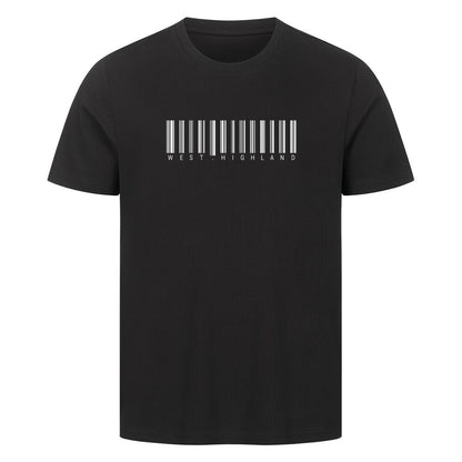Premium T-Shirt "West Highland - Scan" Schwarz – hunde-shirt.de