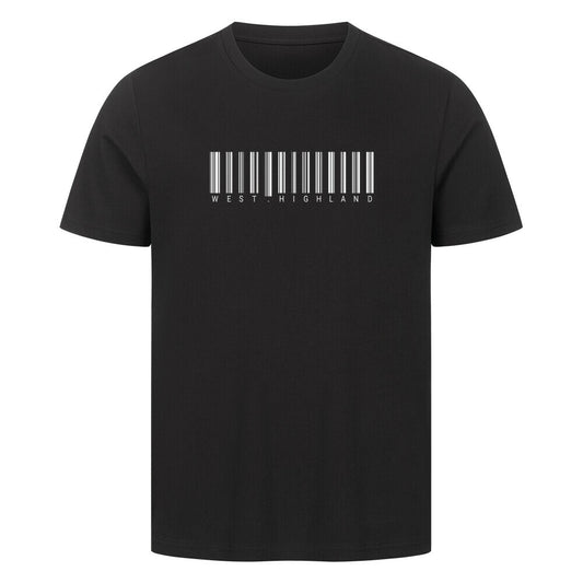 Premium T-Shirt "West Highland - Scan" Schwarz – hunde-shirt.de