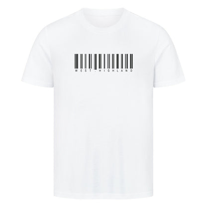 Premium T-Shirt "West Highland - Scan" Weiß – hunde-shirt.de