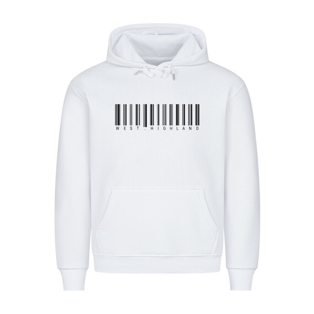 Premium Hoodie "West Highland - Scan" Weiß – hunde-shirt.de
