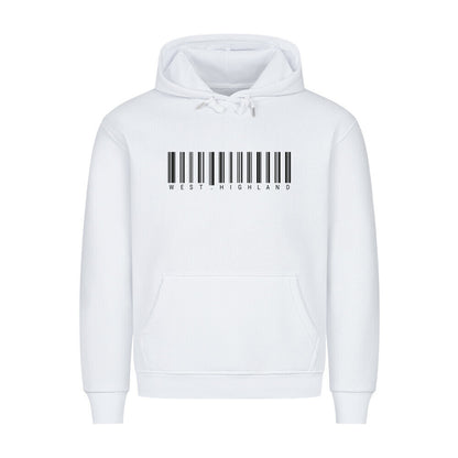 Premium Hoodie "West Highland - Scan" Weiß – hunde-shirt.de