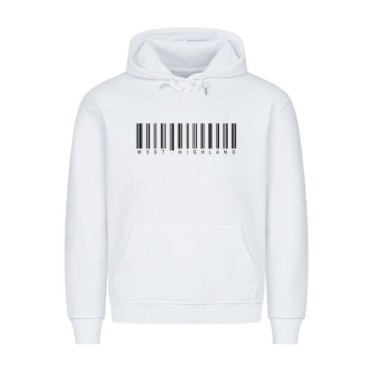 Premium Hoodie "West Highland - Scan" Weiß – hunde-shirt.de