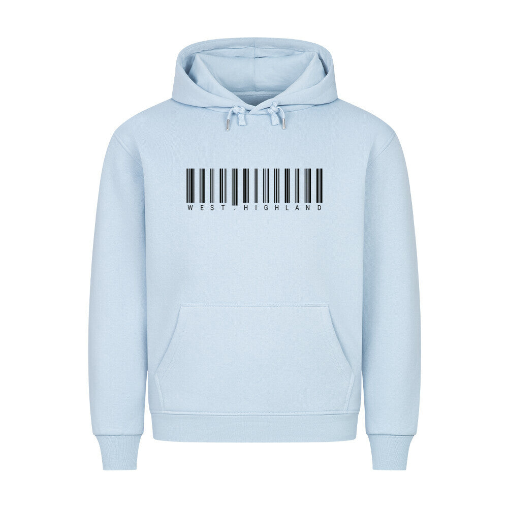 Premium Hoodie "West Highland - Scan" Babyblau – hunde-shirt.de