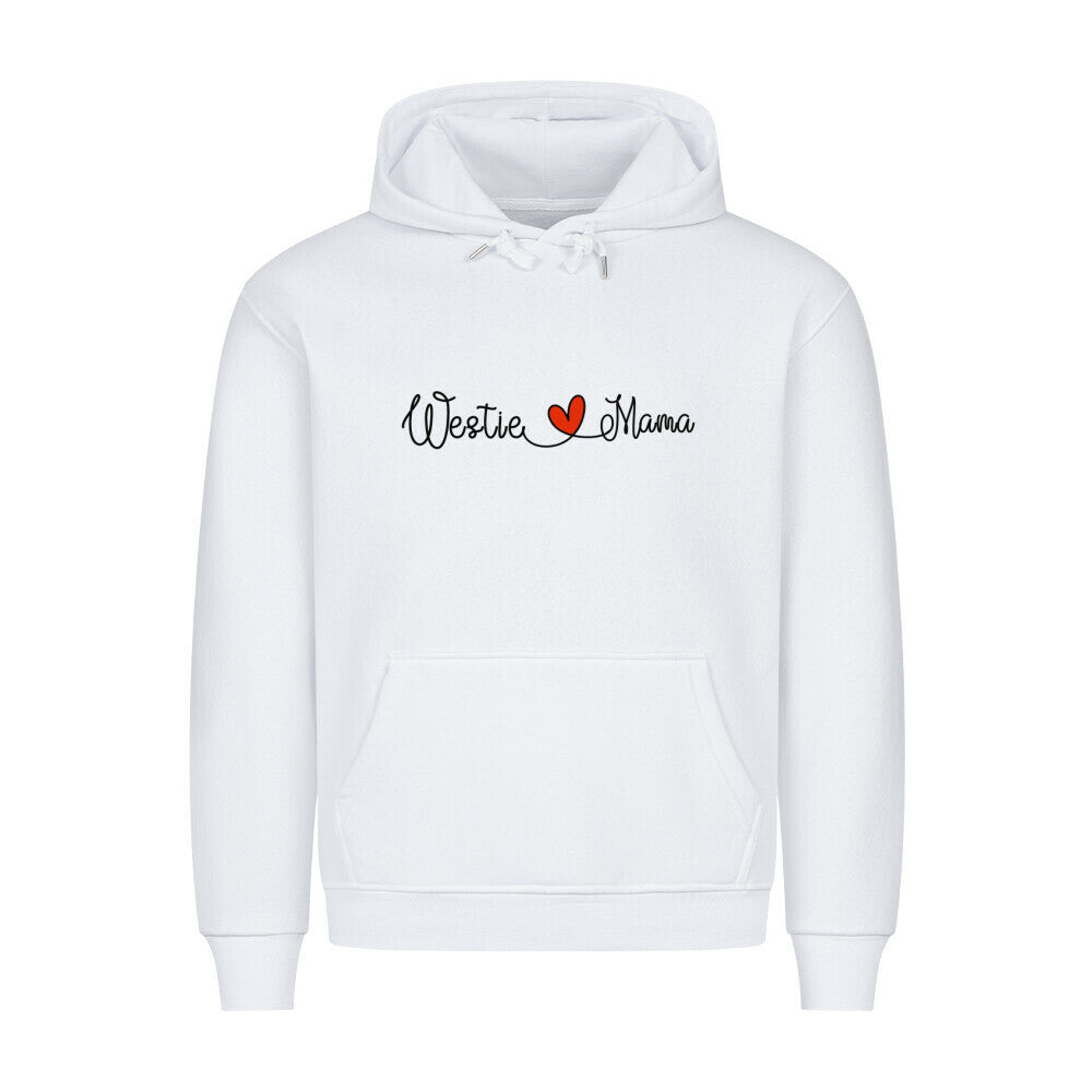 Premium Hoodie "Westie - Mama" Weiß – hunde-shirt.de