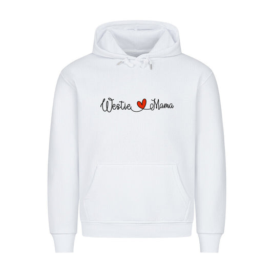 Premium Hoodie "Westie - Mama" Weiß – hunde-shirt.de