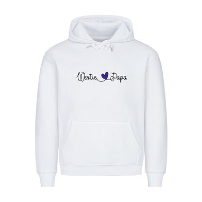 Premium Hoodie "Westie - Papa" Weiß – hunde-shirt.de
