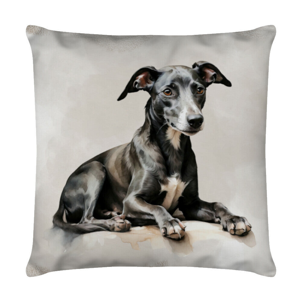 Kissen "Whippet - Relax" Weiß – hunde-shirt.de