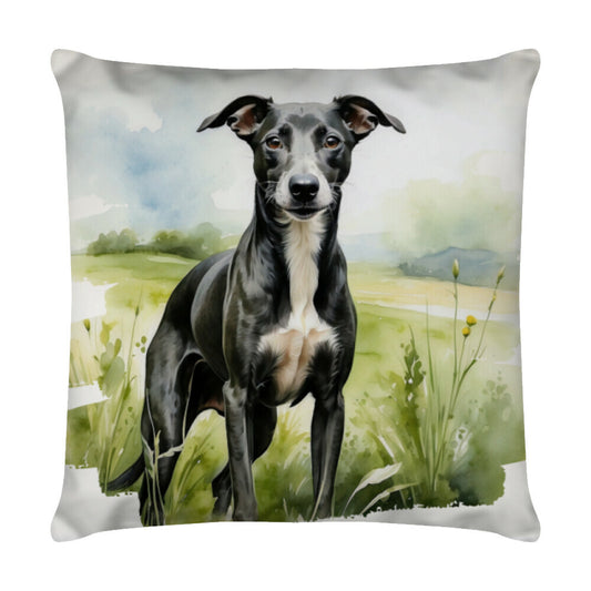 Kissen "Whippet - Natur" Weiß – hunde-shirt.de