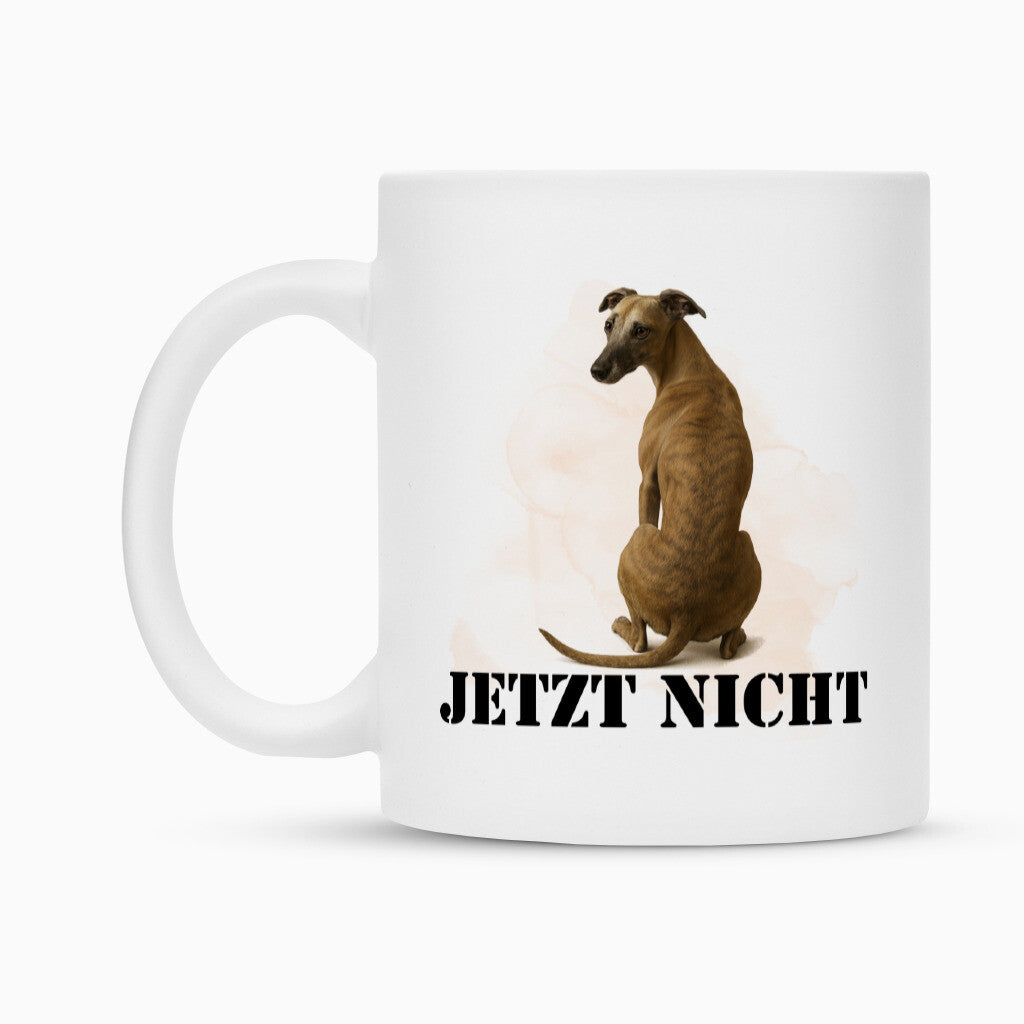 Tasse "Whippet braun - JETZT NICHT" – hunde-shirt.de