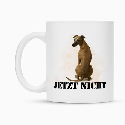 Tasse "Whippet braun - JETZT NICHT" – hunde-shirt.de