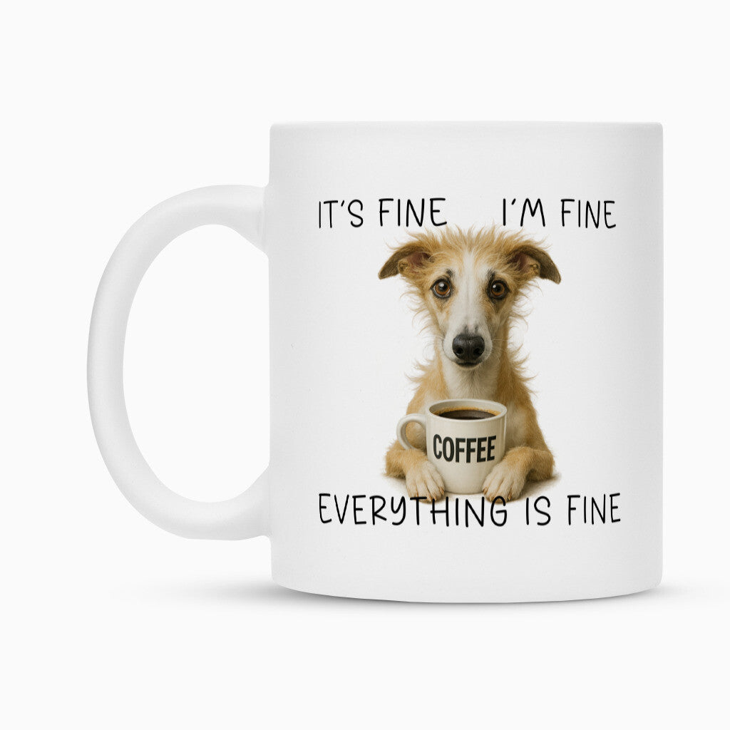 Tasse "Whippet - It´s fine..." – hunde-shirt.de