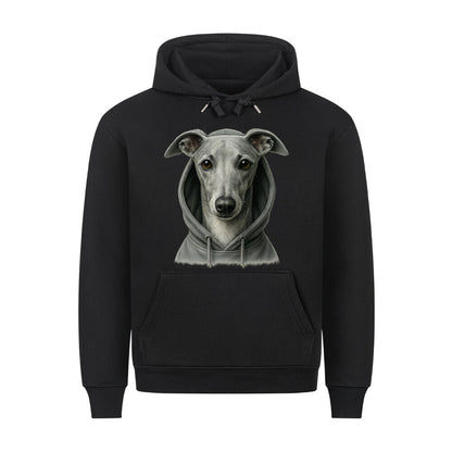 Premium Hoodie "Whippet - Hooded" Schwarz – hunde-shirt.de