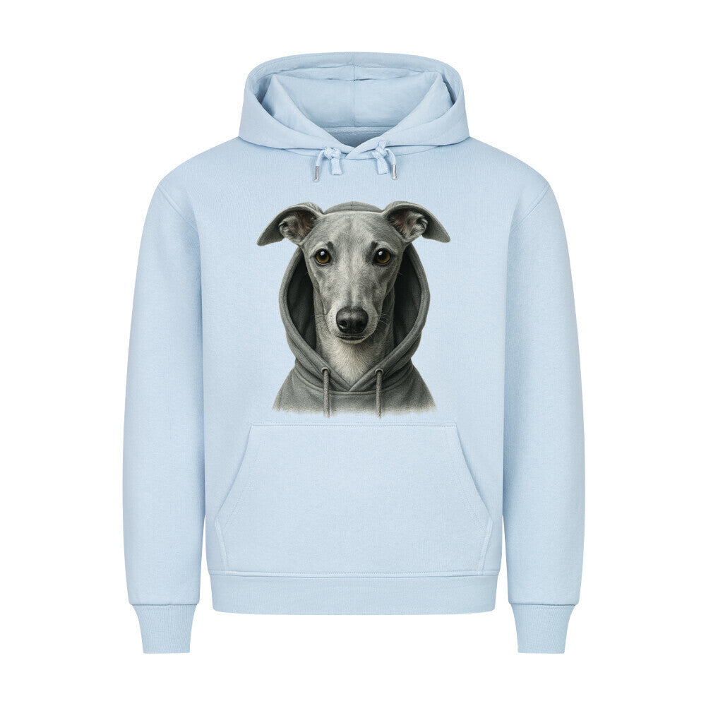 Premium Hoodie "Whippet - Hooded" Babyblau – hunde-shirt.de