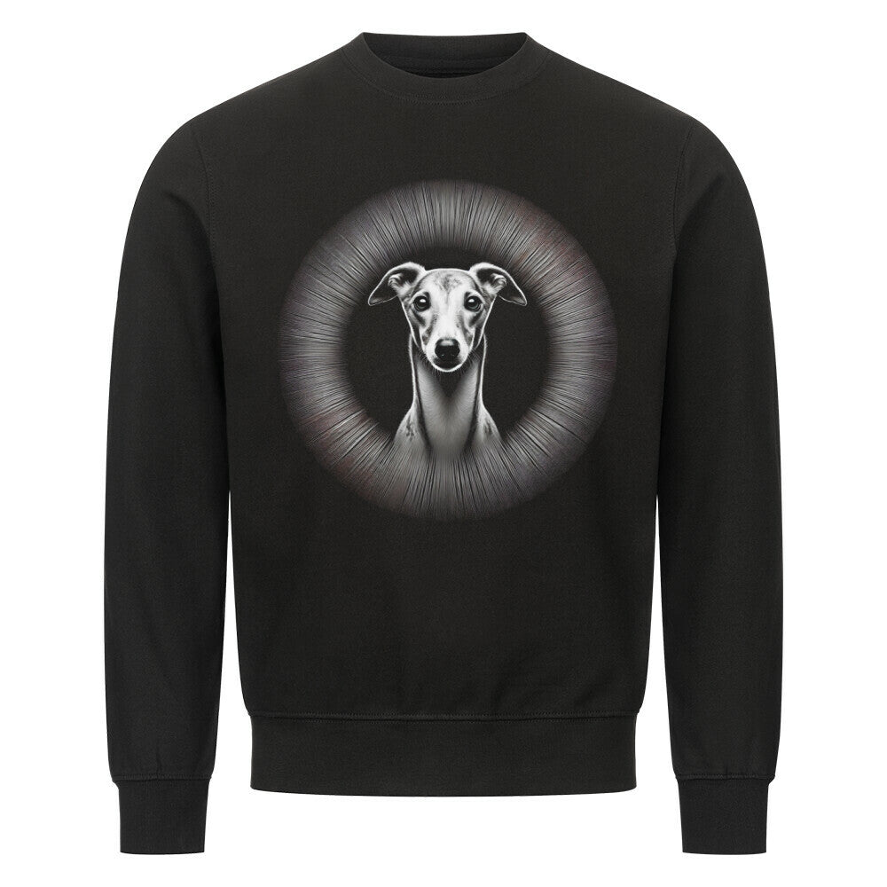 Premium Sweatshirt "Whippet - Shine" Schwarz – hunde-shirt.de