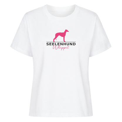 Premium Damen-Shirt "Whippet - Seelenhund" Weiß – hunde-shirt.de