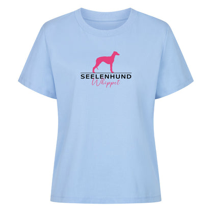 Premium Damen-Shirt "Whippet - Seelenhund" Sky Blue – hunde-shirt.de