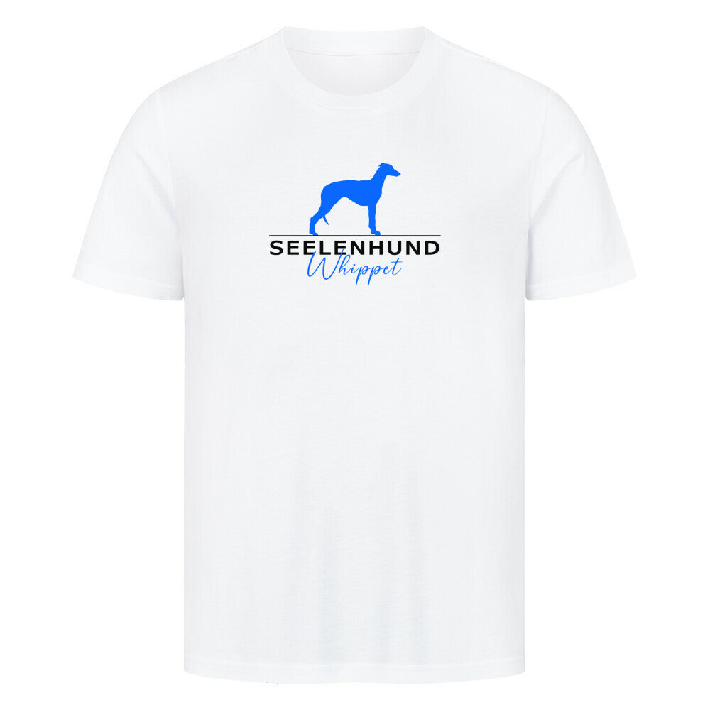 Premium T-Shirt "Whippet - Seelenhund" Weiß – hunde-shirt.de