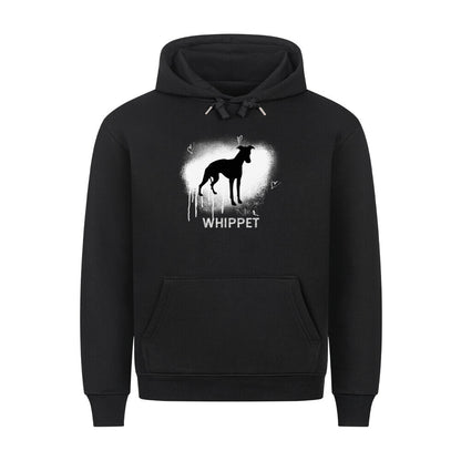 Premium Hoodie "Whippet - Brush" Schwarz – hunde-shirt.de
