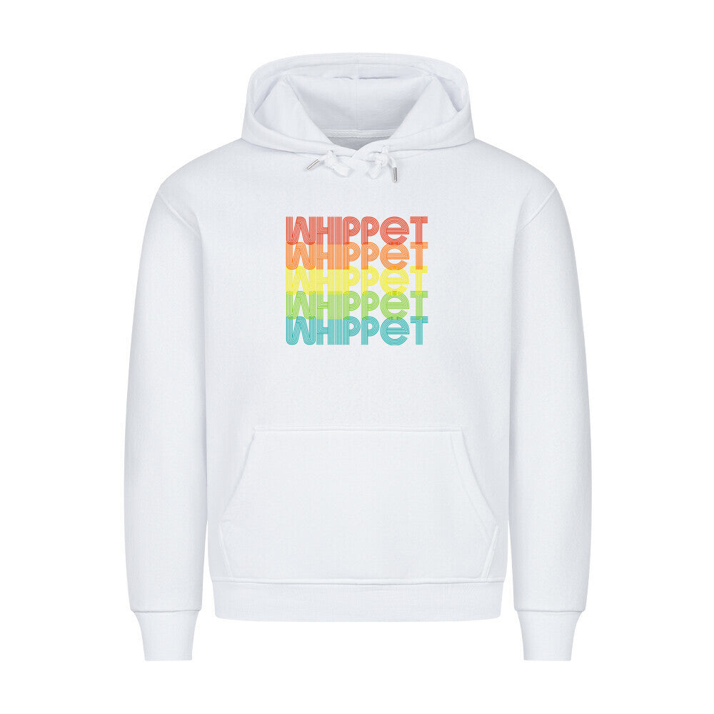 Premium Hoodie "Whippet - RETRO" Weiß – hunde-shirt.de