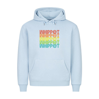 Premium Hoodie "Whippet - RETRO" Babyblau – hunde-shirt.de