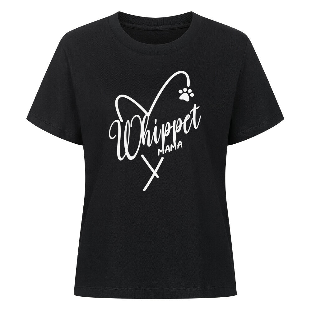Premium Damen-Shirt "Whippet - Mama" Schwarz – hunde-shirt.de