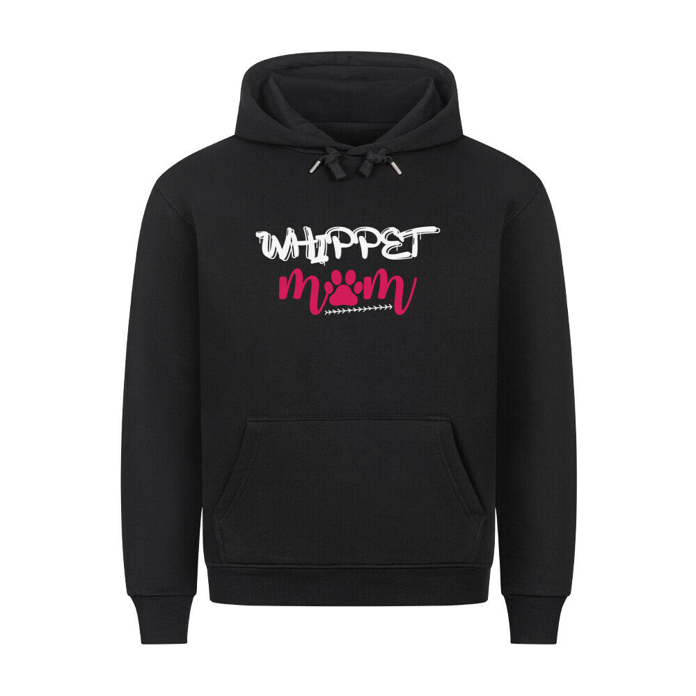 Premium Hoodie "Whippet - Mom" Schwarz – hunde-shirt.de