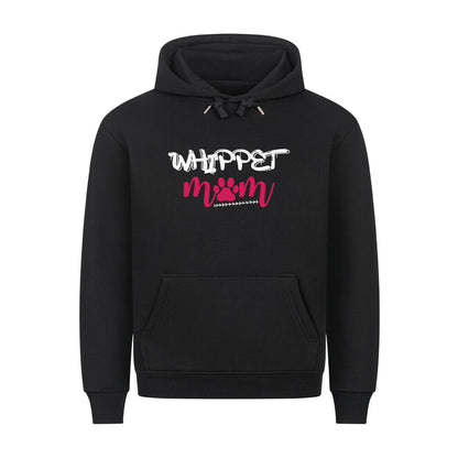 Premium Hoodie "Whippet - Mom" Schwarz – hunde-shirt.de