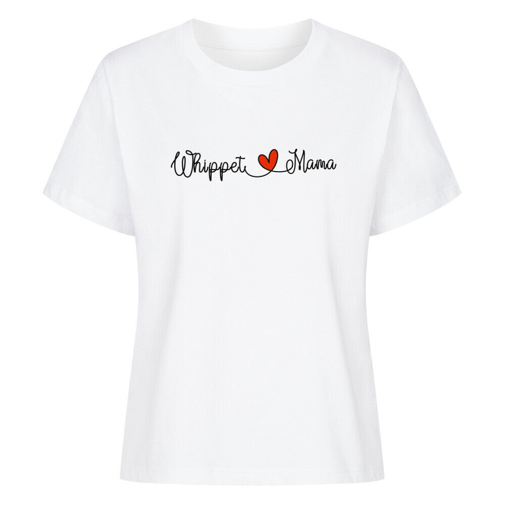 Premium Damen-Shirt "Whippet - Mama" Weiß – hunde-shirt.de
