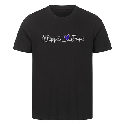 Premium T-Shirt "Whippet - Papa" Schwarz – hunde-shirt.de