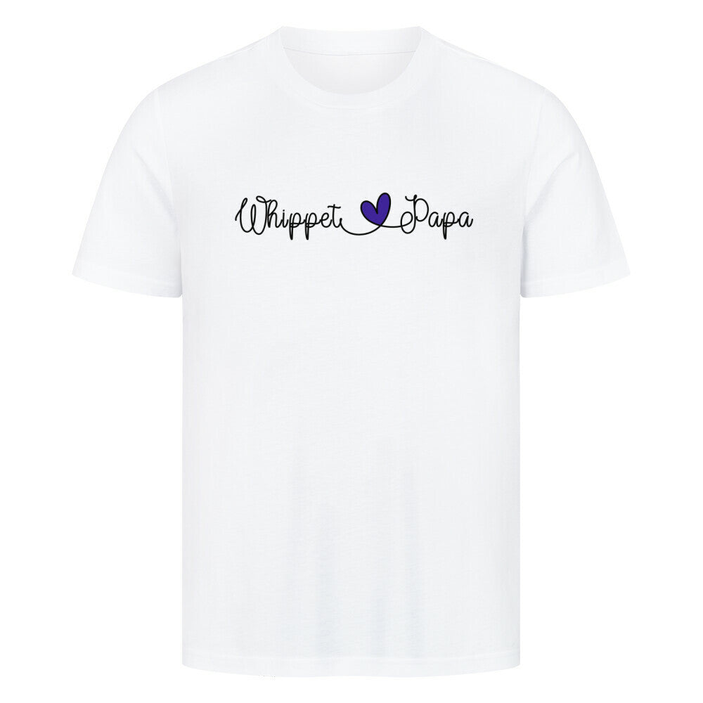 Premium T-Shirt "Whippet - Papa" Weiß – hunde-shirt.de