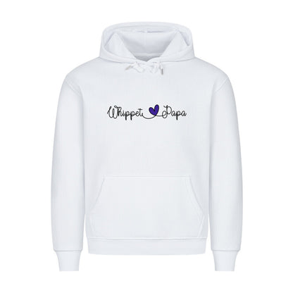 Premium Hoodie "Whippet - Papa" Weiß – hunde-shirt.de