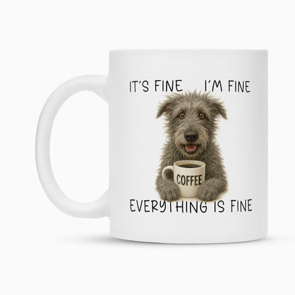 Tasse "Irischer Wolfshund - It´s fine..." – hunde-shirt.de