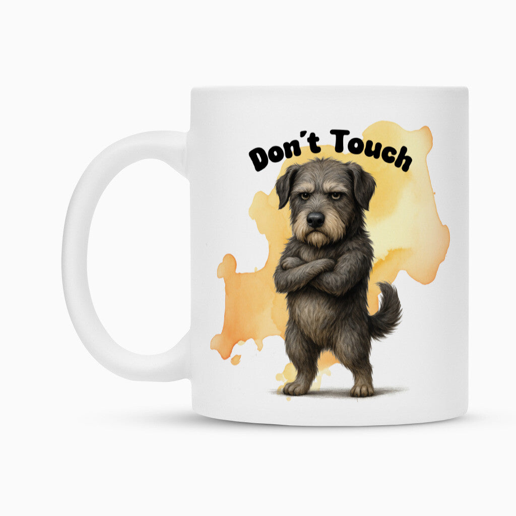 Tasse "Irischer Wolfshund - Don´t touch" – hunde-shirt.de