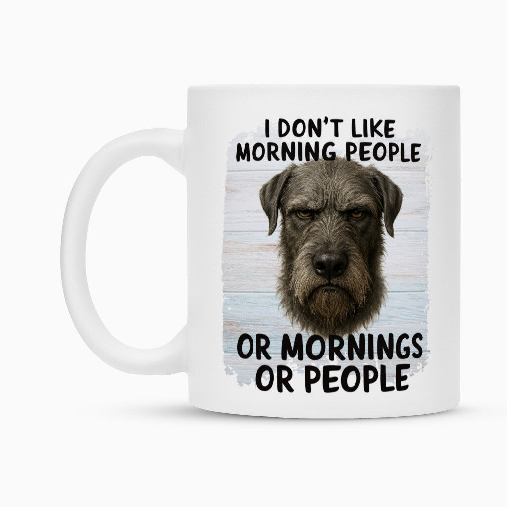 Tasse "Irischer Wolfshund - Morning People" – hunde-shirt.de