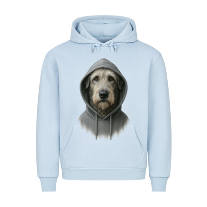 Premium Hoodie "Irischer Wolfshund - Hooded" Babyblau – hunde-shirt.de