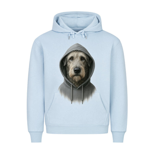 Premium Hoodie "Irischer Wolfshund - Hooded" Babyblau – hunde-shirt.de