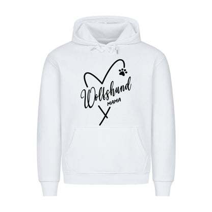 Premium Hoodie "Irischer Wolfshund - Mama" Weiß – hunde-shirt.de
