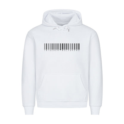 Premium Hoodie "Wolfshund - Scan" Weiß – hunde-shirt.de