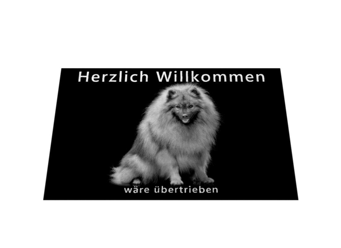 Fußmatte "Wolfsspitz - Übertrieben..." – hunde-shirt.de