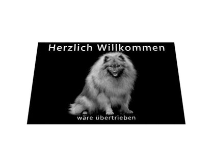 Fußmatte "Wolfsspitz - Übertrieben..." – hunde-shirt.de