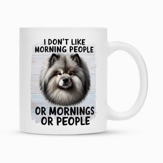 Tasse "Wolfsspitz - Morning People" Weiß – hunde-shirt.de